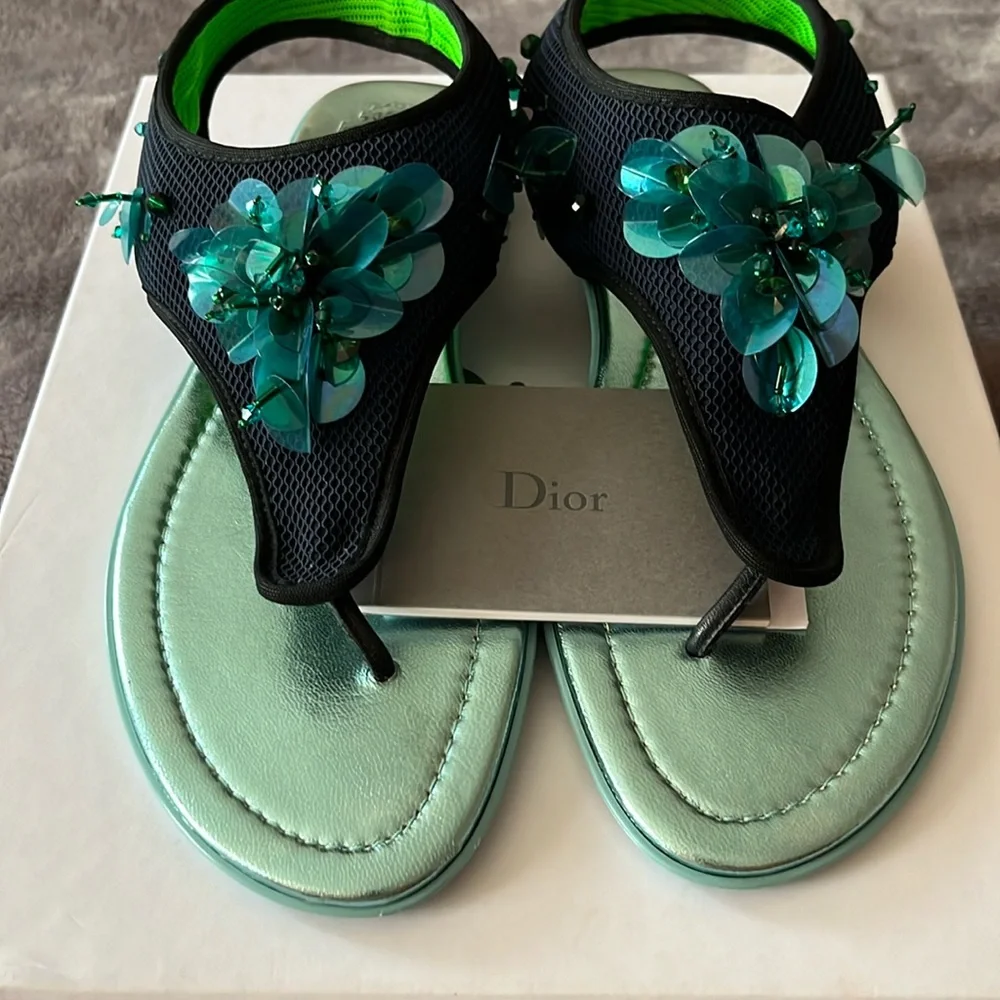 DIOR sandals Sunset thong $495 size 9,5 - Picture 3 of 11